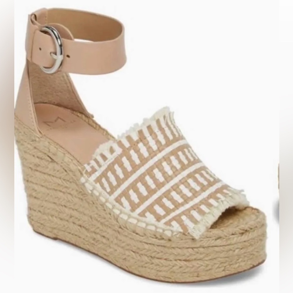 Marc Fisher Andrew Espadrille Wedge Platform Sandal Size 8.5